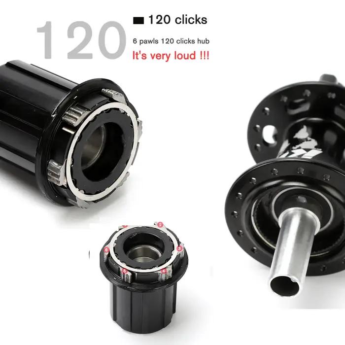 TANKE 120 clic Hub 6 roulements vtt VTT moyeu avant arrière à HG 28 32 36 trous frein à disque moyeu