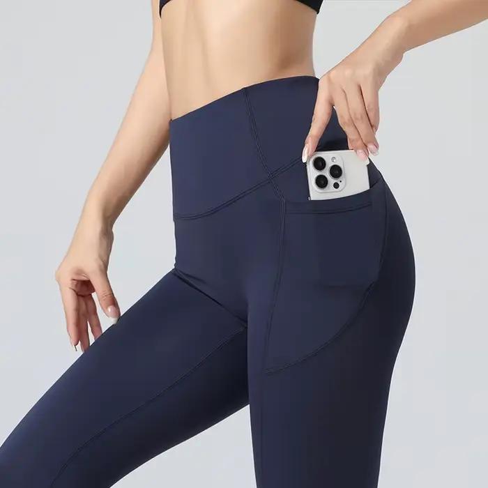 Leggings de yoga avec poche, haute qualité, pour le sport, l'entraînement, la gym, top vente, 2024