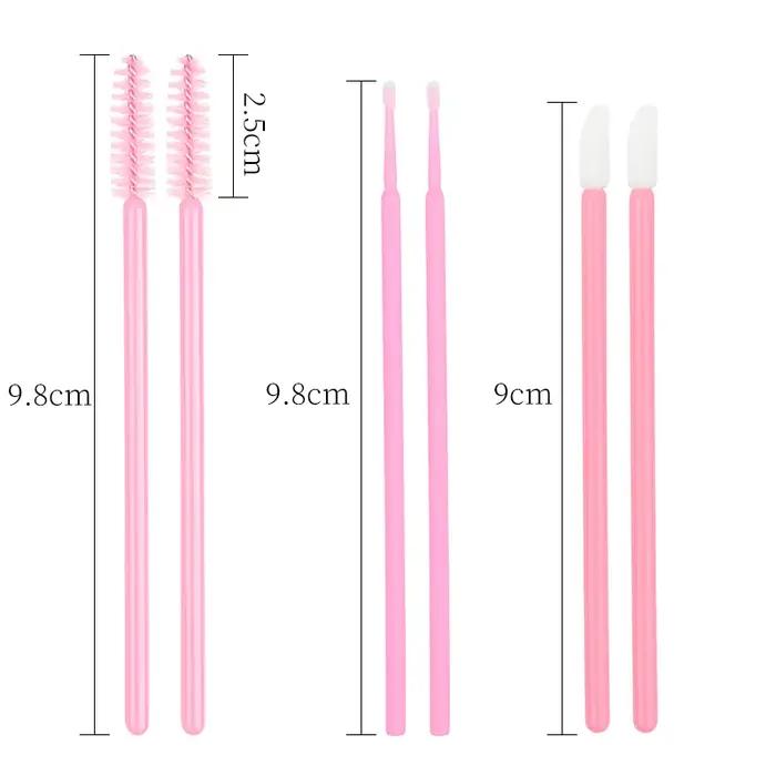 Kit de fournitures d'extension de cils, 200 pièces, bobines de cils jetables, brosses, Micro coton-t