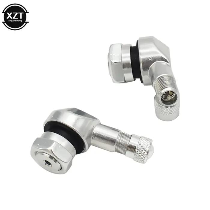 Valve en alliage d'aluminium, jante de moto, Angle de 90 degrés, tiges de Valve Tubeless pour pneu d