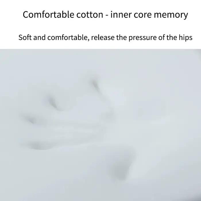 Coussin de siège ergonomique en coton à mémoire de forme pour étudiant, coussin pour hémorroïdes, ou