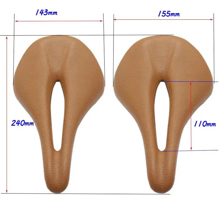 Selle de vélo en carbone VTT/Roue coussins en carbone en cuir rails en carbone pièces de siège de vélo confort maximal endurance durable