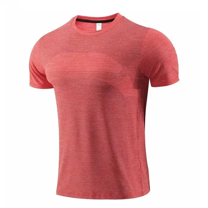 T-Shirt de Sport multicolore à manches courtes, séchage rapide, maillots de gymnastique, chemise de