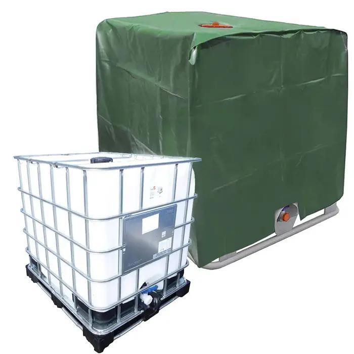 Couvercle de réservoir vert 1000 litres, conteneur IBC, couvercle anti-poussière étanche, tissu Oxfo