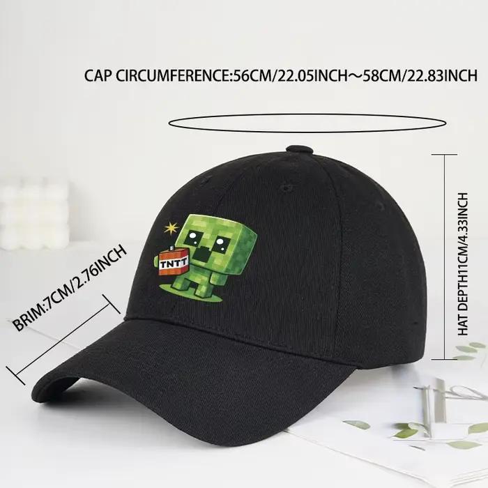 Casquette de baseball à motif Creeper | Casquette Hip-Hop unisexe, légère et ajustée, idéale pour
