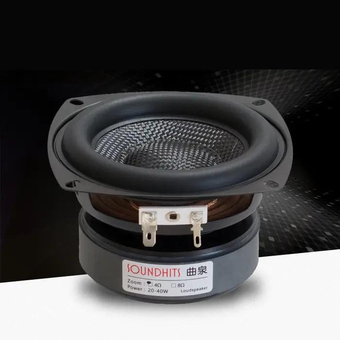 Caisson de basses de 4 pouces, unité de haut-parleur HIFI, bassin tissé en fibre de verre, basse pro