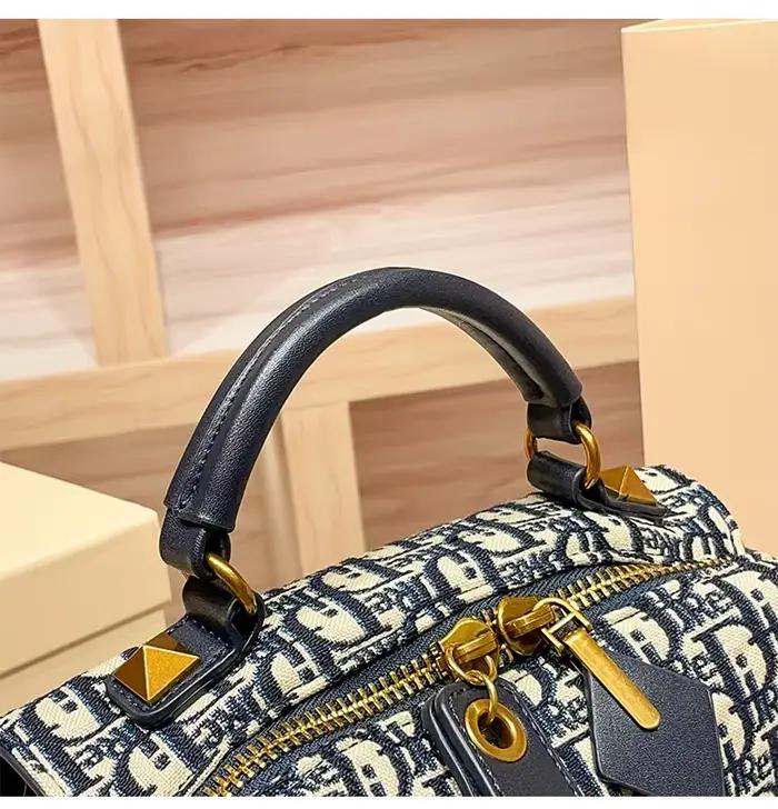Sac à langer vintage pour femme : Sac à main en cuir de luxe simple, sac messager décontracté haut d