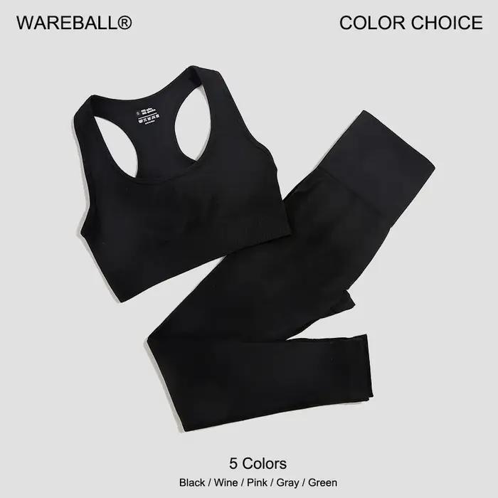 Leggings rembourrés sans couture femme - Ensemble sport 2 pièces yoga et fitness confort optimal