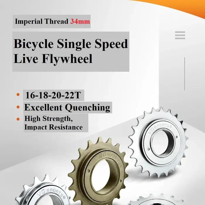 Pièce de pignon de volant d'inertie de vélo à vitesse unique 16T-22T, pour BMX, engrenage Cog à 1 vi