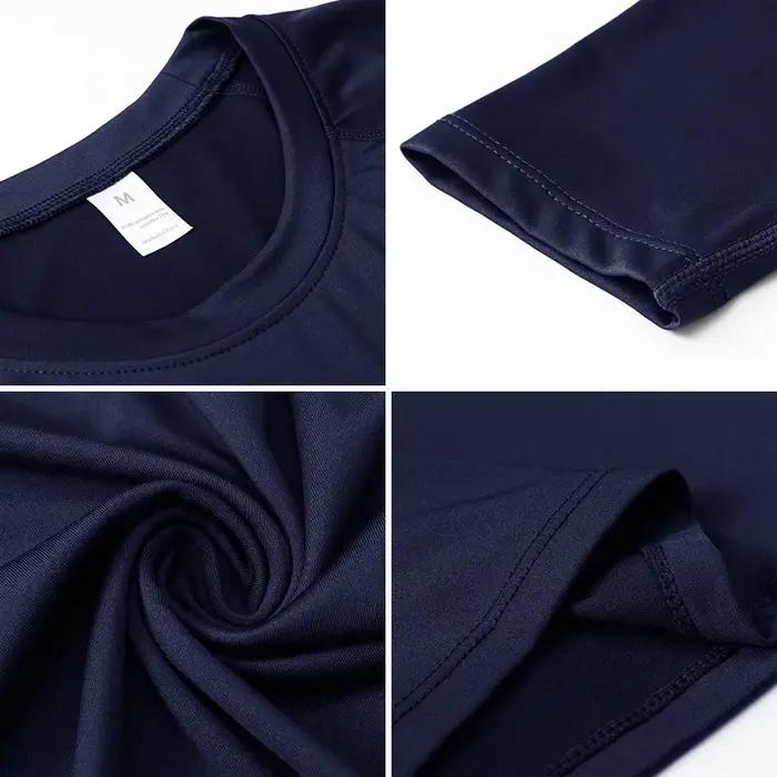 Chemises de Compression pour hommes, T-Shirt d'entraînement à manches longues, hauts de course, couc