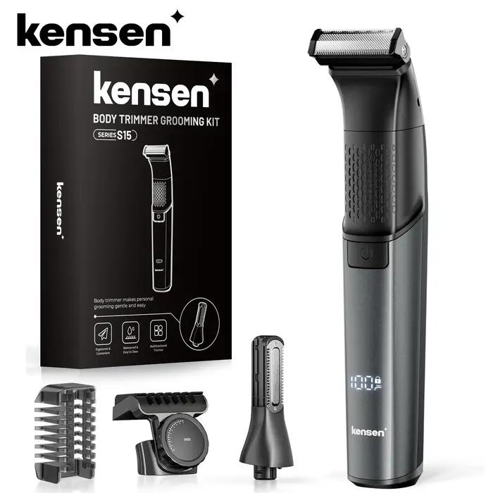 Tondeuse électrique KENSEN S15 pour hommes, lame double face, étanche IPX6, rasoir pour poils du cor