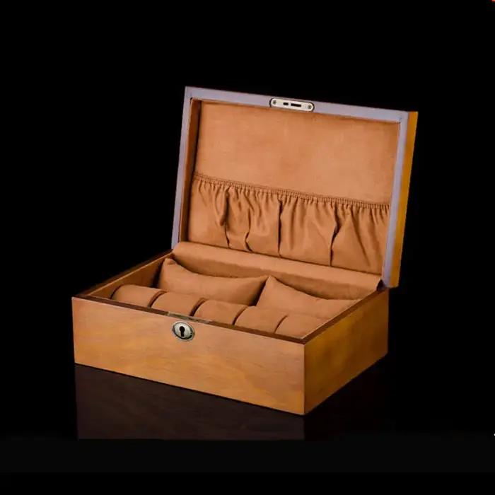 Nouvelle boîte de montre en bois organisateur boîtier de montre en bois boîte de rangement pour homm