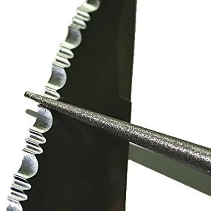 Pierre à aiguiser diamantée rétractable pour couteau, outil d'affûtage polyvalent, meule portable ex