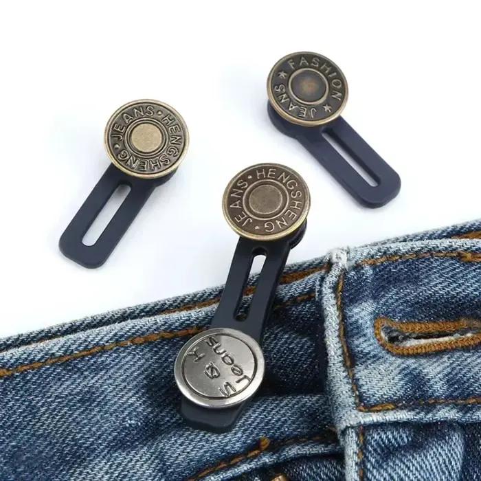 Extensions de boutons pour jeans et pantalons, 6 pièces, extension d'attente universelle pour femmes
