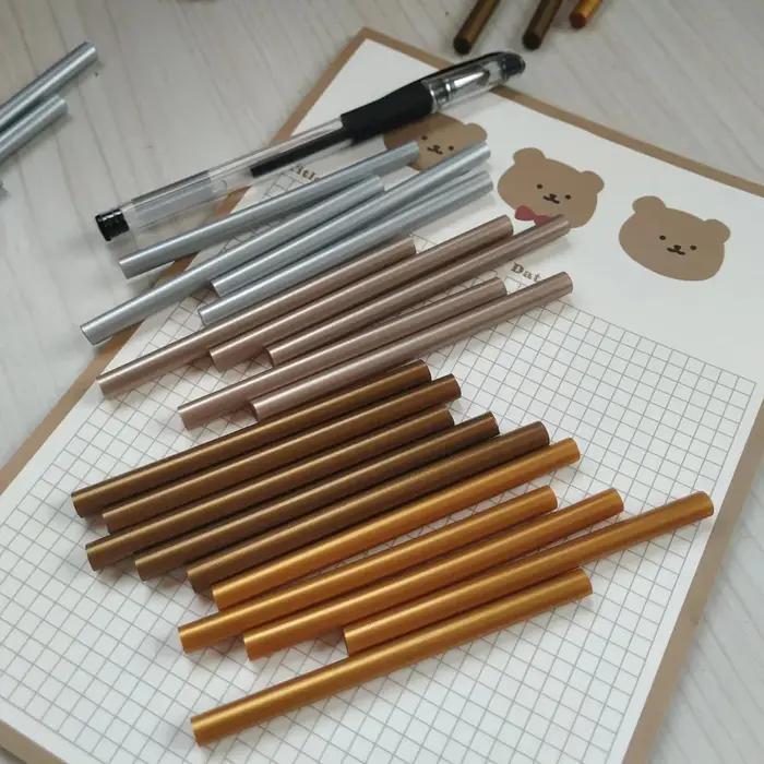 Bâtons de colle thermofusible couleur métal Antique, barres en Silicone pour pistolet doré/argenté/C