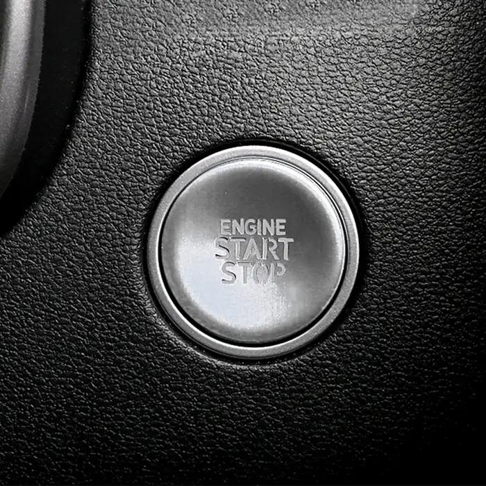 Autocollants de garniture de couvercle de bouton poussoir d'allumage de moteur, pour Hyundai Tucson