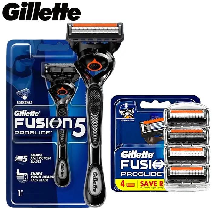 Rasoir Gillette Fusion5 ProGlide pour hommes, ensemble de rasoirs pour hommes, lame de rasoir, manch