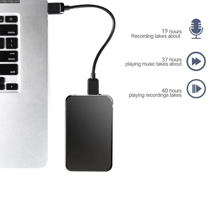 Vandlion V15 300mAh USB Flash 32G 64G 128GB enregistreurs numériques activés par la voix 29H Dictaph
