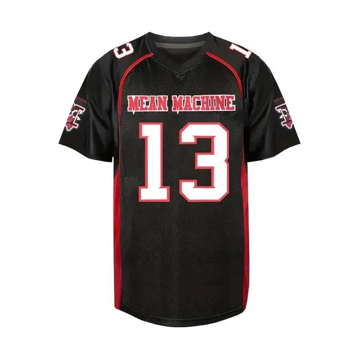 Hommes # 13 # 23 # X # 18 maillot de Football américain brodé chemise personnalisée respirante MEAN