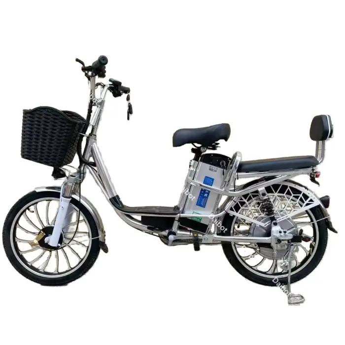 Vélos électriques pour adultes vélos électriques à deux roues 20 pouces 48V 350W 240W gamme 80KM vélo électrique puissant batterie amovible