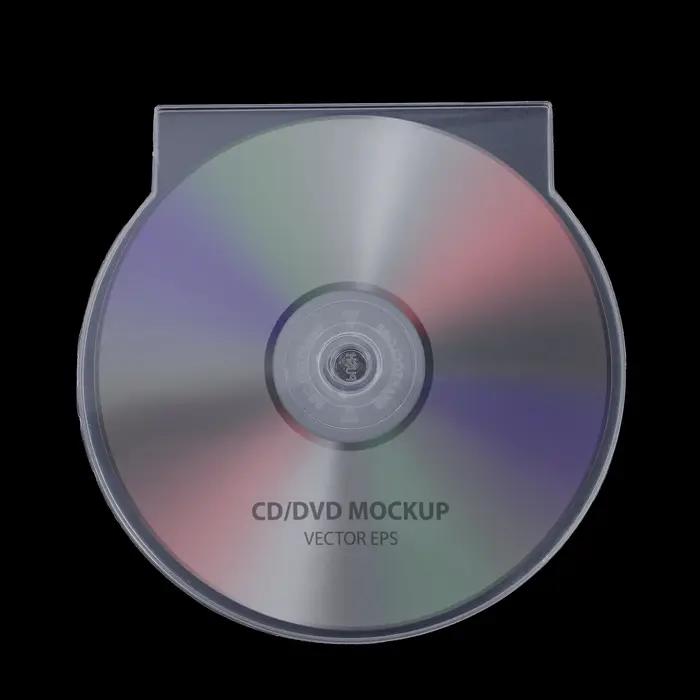Boîte de rangement en plastique transparent pour CD et DVD, boîtier transparent pour bijoux de voyag