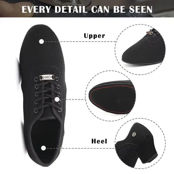 Femmes chaussures de danse noir moderne salle de bal Salsa chaussures de danse garçons Latin Jazz ch