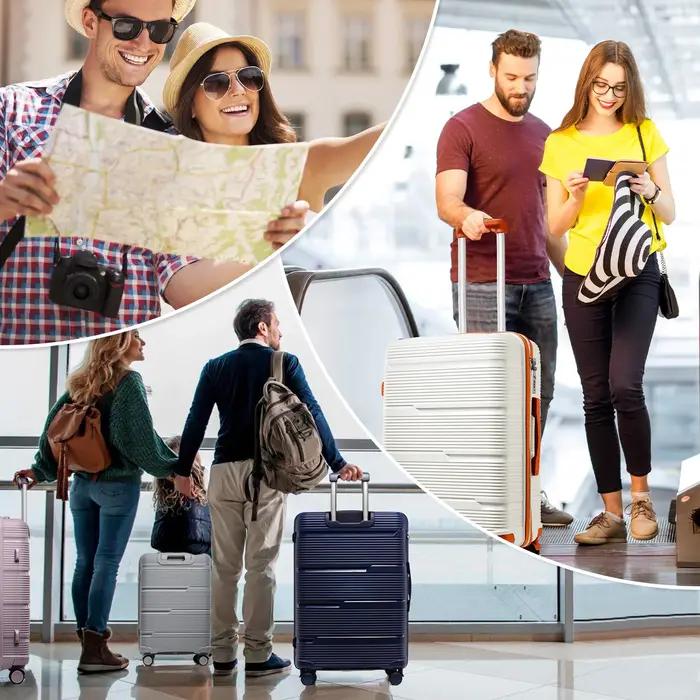 2024 Nouveau design valise de voyage roulante, femmes hommes continuer boîtier de chariot de voyage