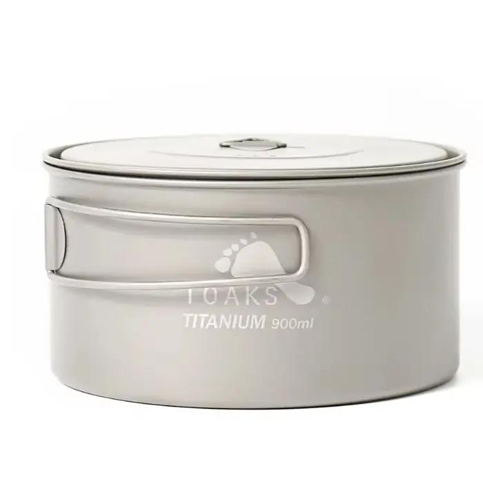 TOAKS POT-900-D130 pur Titane Camping ustensiles de cuisine en plein air, peut être utilisé comme st