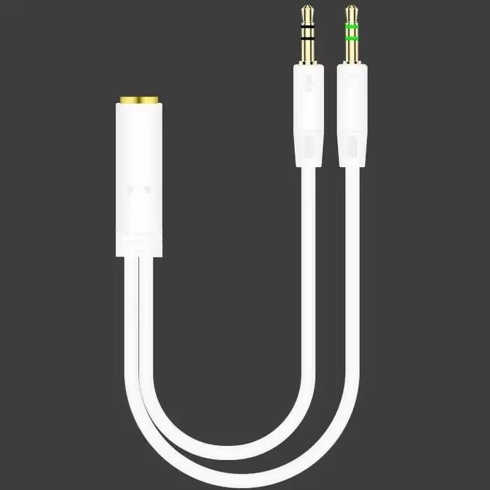 Câble séparateur en Y mâle vers femelle, câble audio AUX, adaptateur de prise stéréo MP3 MP4, prise