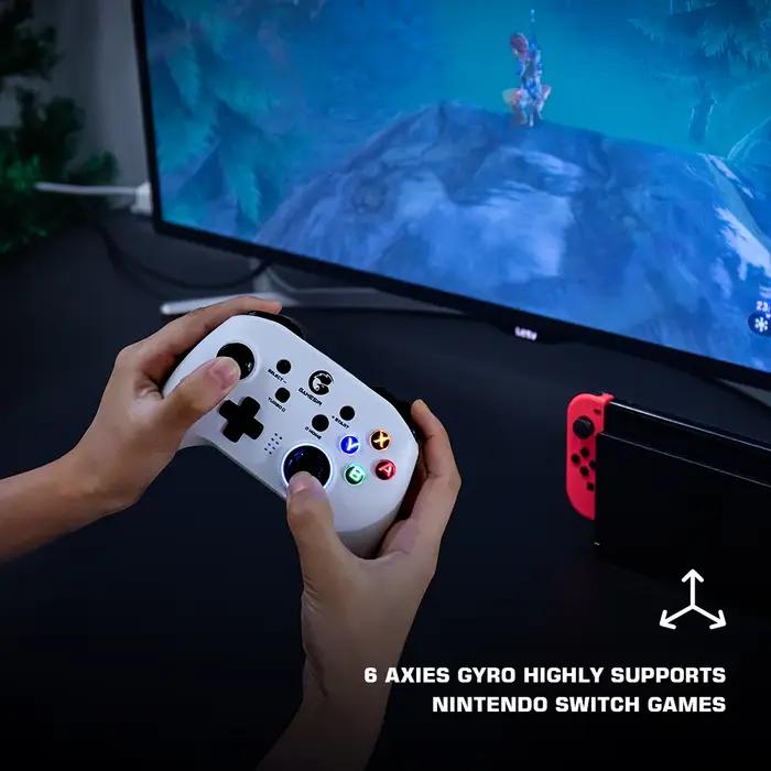 GameSir T4 Pro Version blanche contrôleur de jeu Bluetooth manette de jeu sans fil 2.4G pour Nintend