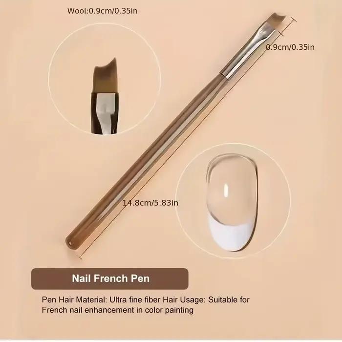 9 pièces bricolage brosse Nail Art brosse ensemble acrylique dentelle Ombre conception ongles UV Gel