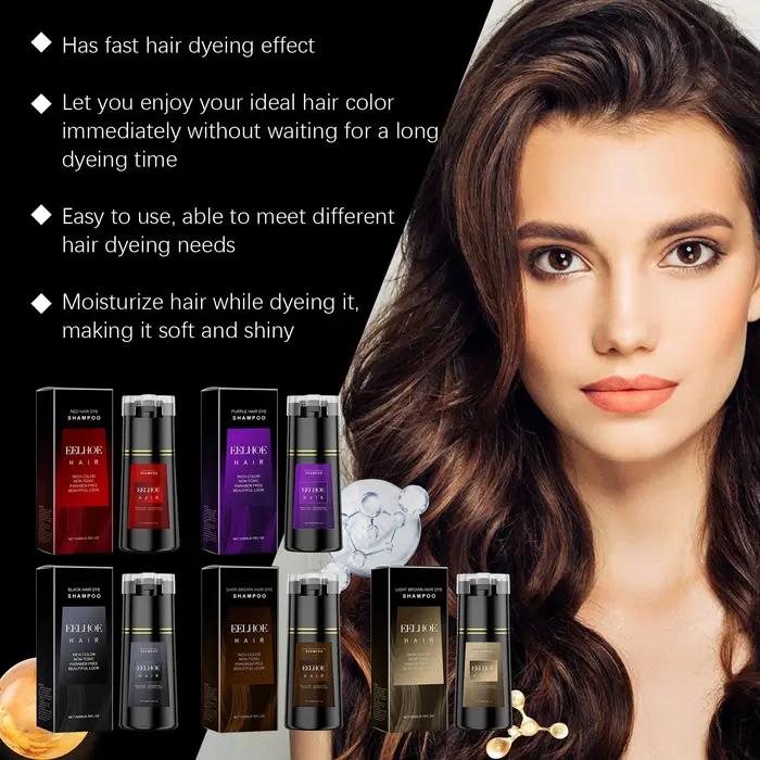 EELHOE – shampoing multicolore pour teinture des cheveux, naturel, Non irritant, nourrissant le cuir