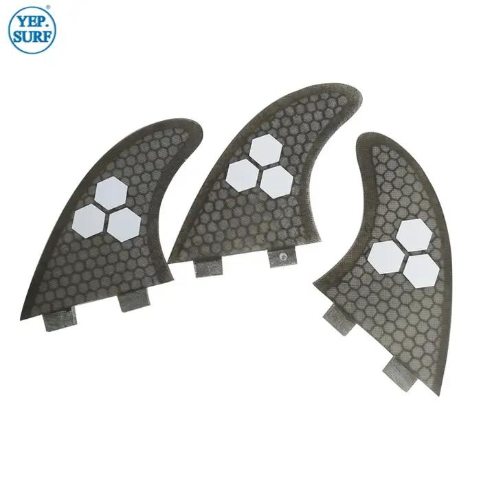 UPSURF-Aileron de surf en accent d'abeille FCS FIN L, ailerons en carbone pour planche de surf, stab