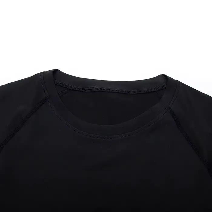 T-shirt compression homme fitness - Haut moulant sans coutures pour sport intensif