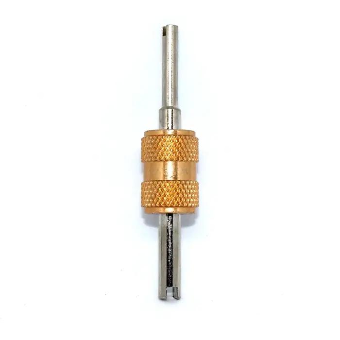 1 ensemble R12 R134A Auto voiture climatisation A/C pneu Valve tige noyau dissolvant Kit d'outils