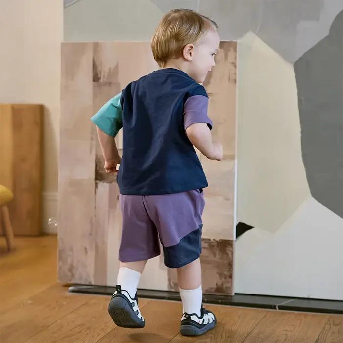 Ensemble short et haut pour enfants Dave Bella – Tenue d'été pour garçons avec imprimé dessin animé,