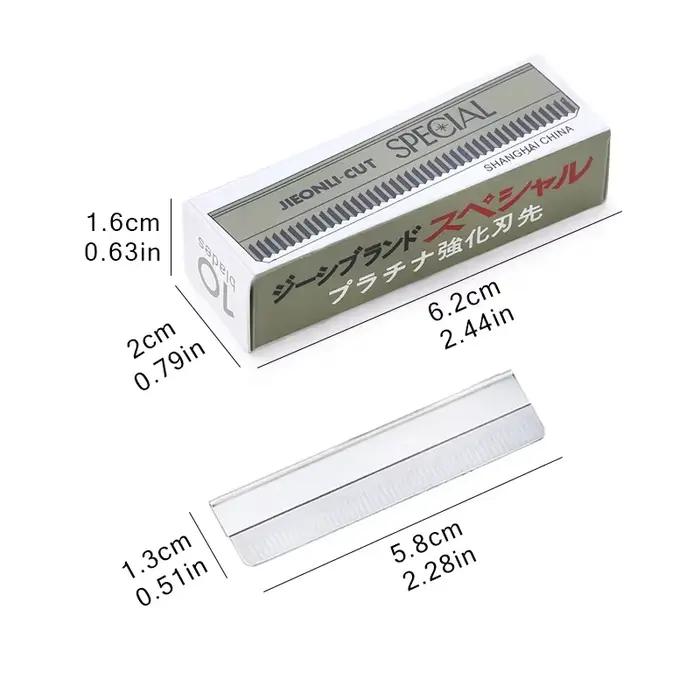 Lames à sourcils en acier inoxydable, 50/10 pièces, Microblading, tondeuse à sourcils, épilateur pou