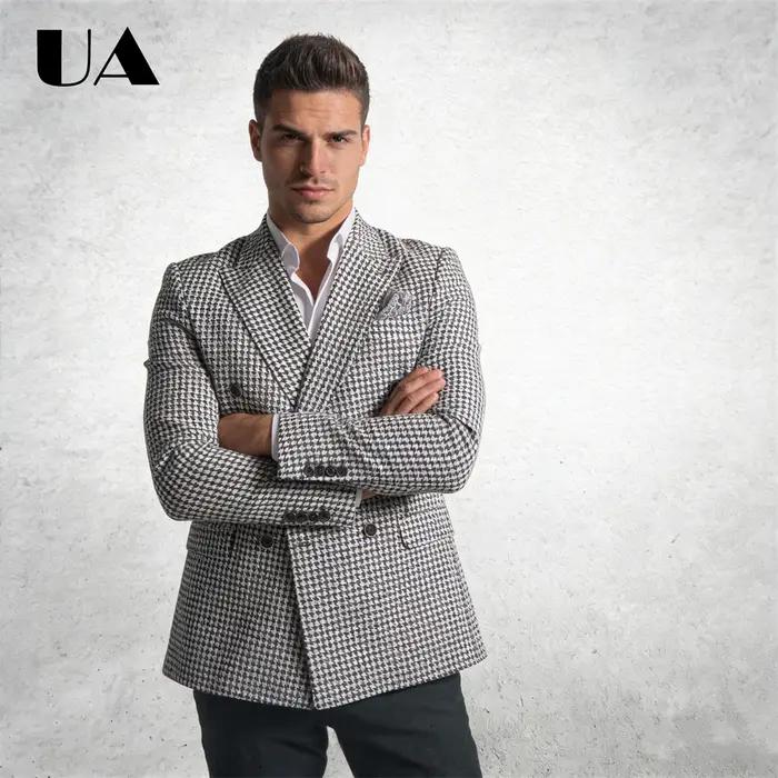 Veste de costume à carreaux Double boutonnage XXS-7XL, grande taille pour hommes, Blazer sur mesure,