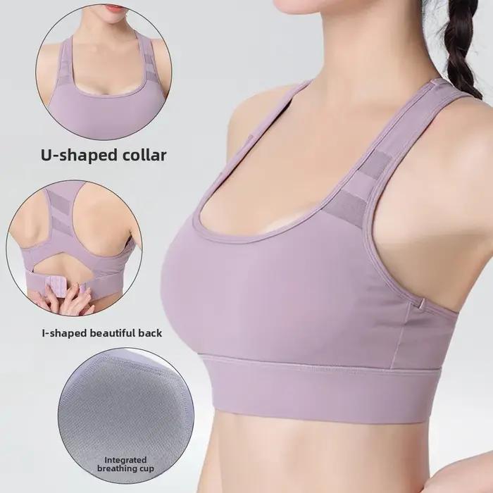 Soutien-gorge de sport, antichoc, haute résistance, course à pied, fitness, soutien-gorge de yoga, b