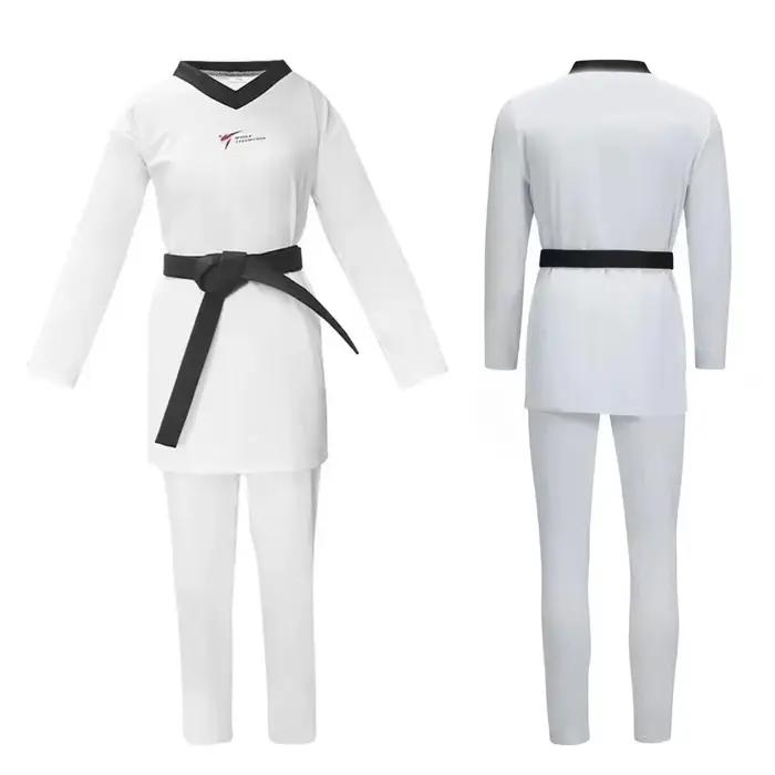 Nouveau Taekwondo uniforme compétition Dobok ensemble léger tissu respirant doux confortable pour ad