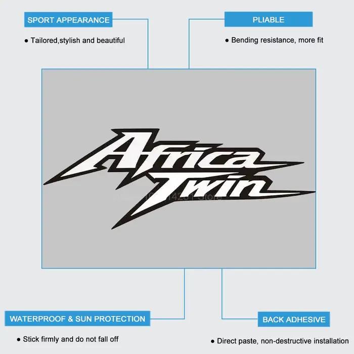 Autocollants réfléchissants imperméables pour moto, autocollants imperméables Africa Twin 750 XRV po