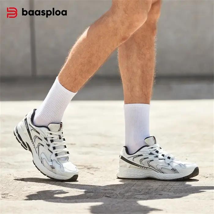 Chaussures de Course Homme Baasploa - Mode Été Respirante Amortie pour Sport Vintage