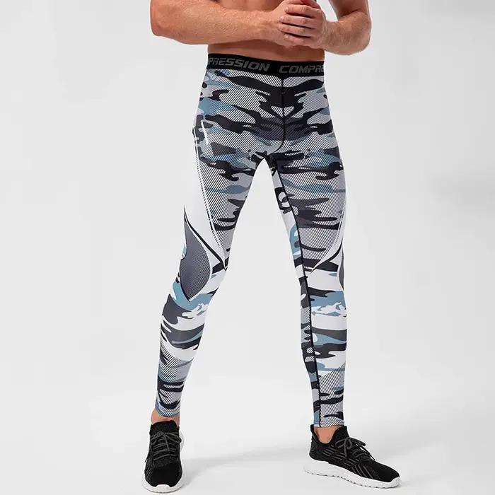 Pantalons de Compression pour hommes - Legging d'entraînement slim pour le sport et la course