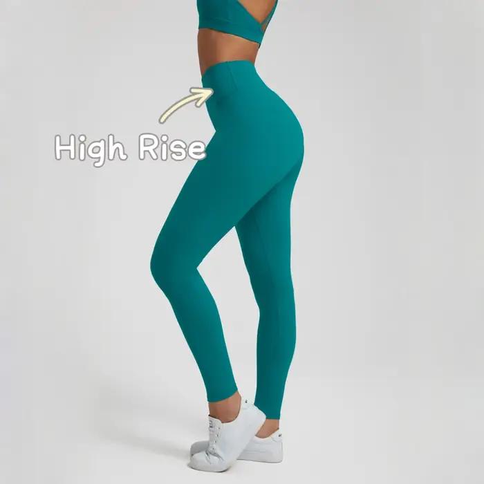 SHINBENE Super Cloud 25 "Nylon taille haute pantalons de Yoga 4 voies extensible Spandex V forme dos