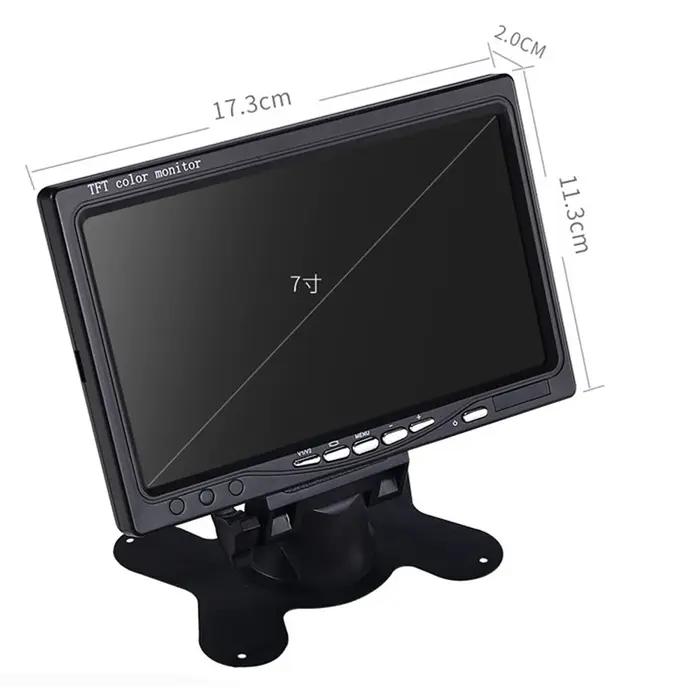 Moniteur de sécurité universel pour voiture, écran HD de 7 pouces, aide au stationnement, caméra de