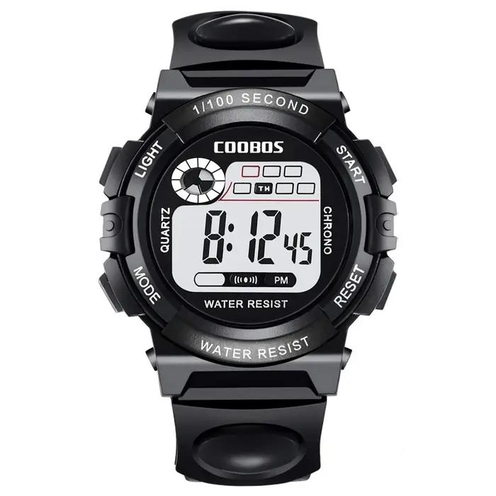 Montres de sport pour enfants, montres numériques LED à la mode pour enfants, bracelet en silicone,
