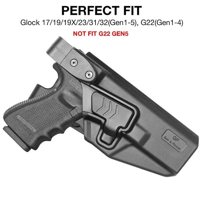 Pour Glock 17/19/19x/ 23/31/32/45(Gen 1-5) G22 (Gen 1-4) niveau III, étui OB, sac tactique de rétent