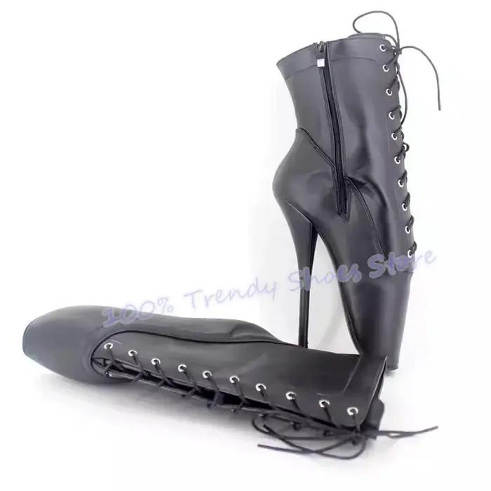 Bottines à lacets sexy pour femmes, talon super haut de 18 cm, chaussures de danse sur barre, chauss