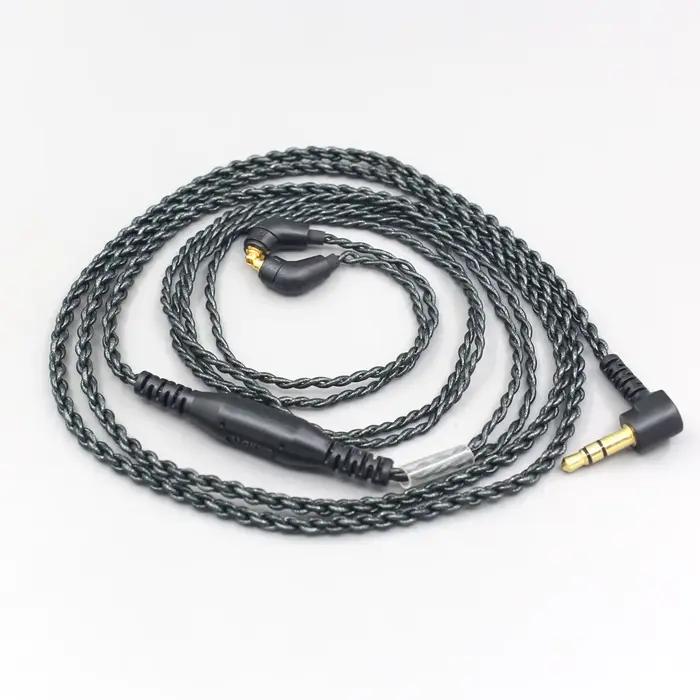 Câble d'écouteurs à feuille d'argent équilibré, 45ohm, 3.5mm 2.5mm 4.4mm, pour ER4SR ER4XR ER3XR ER3