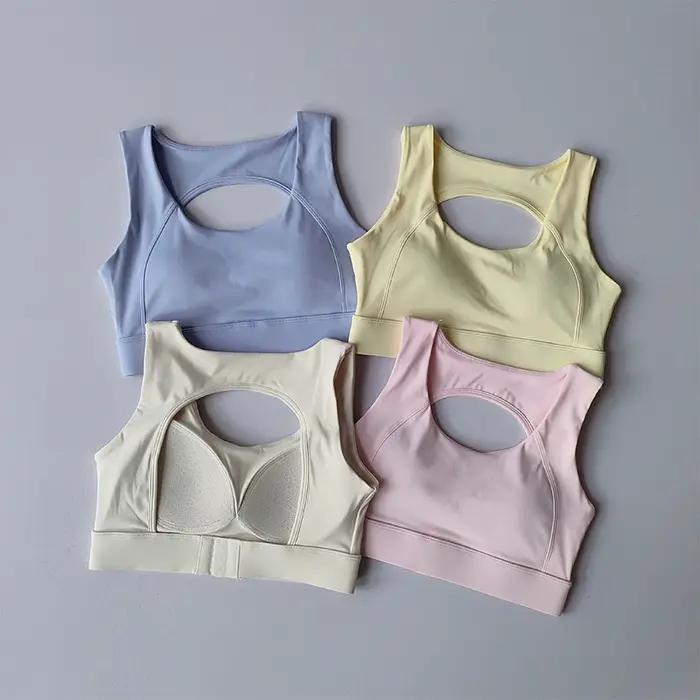 Beau dos sous-vêtements de sport résistant aux chocs course Anti-affaissement Yoga soutien-gorge hau